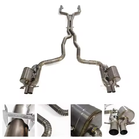 HMD exhaust For Mercedes Benz AMG C63 W205 catback with valve Titanium System Performance Quality ce