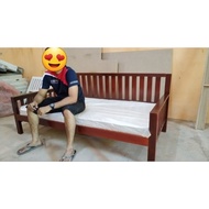 Solid Wood Day bed with Pull out 🇲🇾 Trundle Bed with pull out, Day Bed with Pull out.