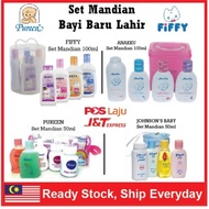 Fiffy Anakku Pureen Johnson's Baby Set Toiletries Travel Pack Set Mandian Bayi