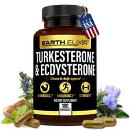 Turkesterone 1000mg and Ecdysterone 1000mg Supplements (180 Capsules) 2 Month Supply - 3rd Party Tes