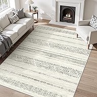 6x9 Area Rug for Living Room Moroccan Washable Rugs Non Slip Indoor Floor Carpet Foldable Large Soft