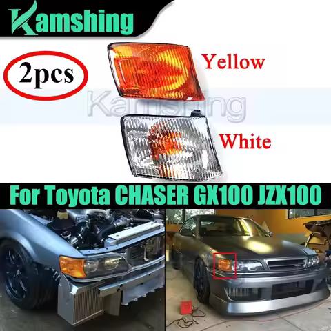 1Pair Front Corner Light For Toyota CHASER GX100 JZX100 1996-2001 Turn Signal Lamp Headlight Marker 