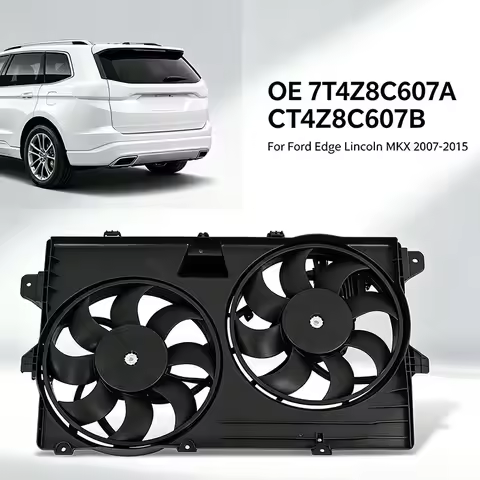 Radiator Cooling Fan Assembly OE 7T4Z8C607A CT4Z8C607B Fit For Ford Edge Lincoln MKX 2007-2015