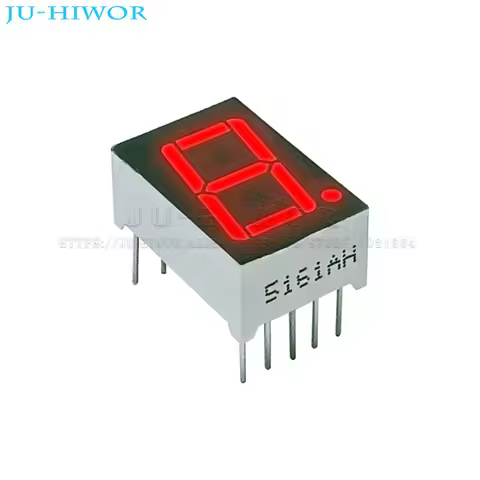 10pcs 0.56 Inch 10Pins 5161AS 5161BS 1 Bit Digit 7 Segment Red LED Digital Display Digitron Common A
