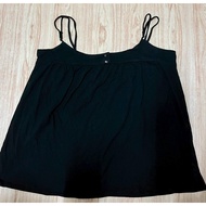 Black GAP Spaghetti Strap Top For Chubby Girls