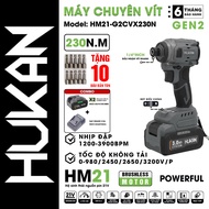 Máy Bắn Vít HUKAN HK-230N Điều Chỉnh 4 Cấp Lực Siết 230N.m Nhiều chế độ bắt vít Sử dụng chân Pin thô