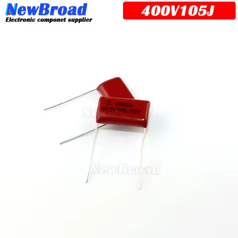 10PCS 400V105J 1UF Pitch 20MM 400V 105 1000NF CBB Polypropylene film capacitor 105J400V 400V 105J