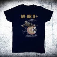 AV-8B II Harrier T-Shirt Of The 9th Fleet Of Spain Navy Men's Cotton Short Sleeve Round Neck New Mod