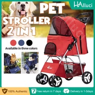 【Fit 20KG Pet】Dog stroller Pet Trolley Pet foldable travel stroller stroller for dogs