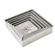 Square Pound Cake Mold Aluminum Size 0.5-5 Pounds 1 Piece