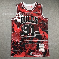 Basketball Jersey Rodman BULLS Embroidered Version BULLS Wholesale Jersey No. 91 PGHP