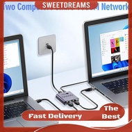 Gigabit Ethernet Splitter 1 To 2/3/4 LAN Splitter 1000Mbps RJ45 Splitter Internet Cable Splitter for