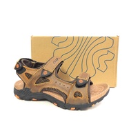 New✨✨Caspia  Men's Brown Genuine Leather Sport Sandal Adventurers Lighweight Comfortable~Sandals Kas