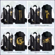 YT2 Genshin Impact Zhongli anime zipper Hoodie coat jacket Unisex Top YT2