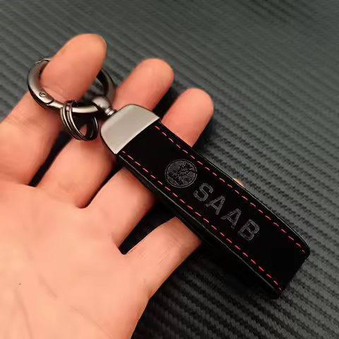 Luxury Women Suede Leather Car Keychain For Saab 93 9-3 95 9-5 900 9 3 9 5 SAAB Keychain Keyring Key
