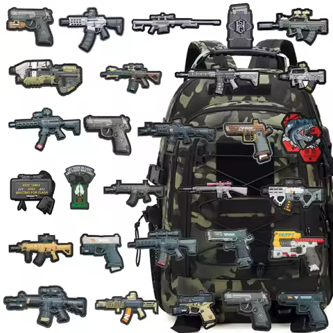3D PVC Patch M416 Q Edition Weapon Rubber Armband SR 25 Backpack Patch Morale Collection Military Ho