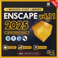 Enscape 3D v4.12 FREE 4GB Assets Library For SketchUp/Revit/Rhino/VectorWorks For Windows (64-Bit)