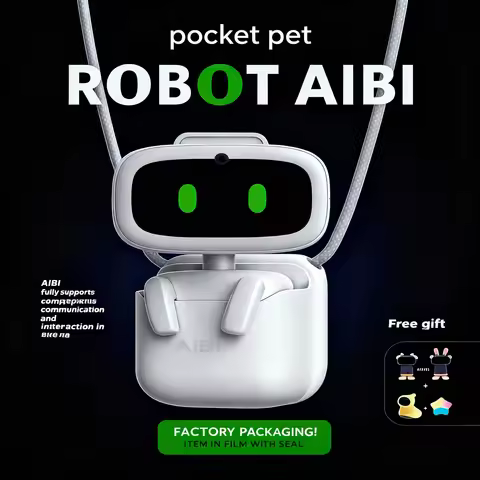 AIBI Ai Pocket Robot | AI Pet,Bluetooth Wifi Connect,Rotating Camera,GPT Voice Conversation,Small Ro