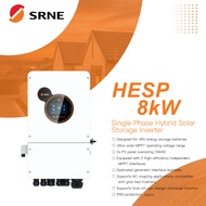 8KW SRNE Single-Phase Hybrid Solar Inverter Dual MPPT support AC-Coupling Time-Slot Function IP65 [F