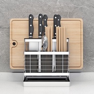 ,304Stainless Steel Tool Holder Knife Kitchen Kitchen Knife Rack Chopping Board Rack Household Chopping Board Rack Knife