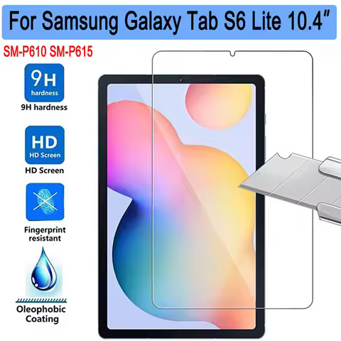 Tempered Glass For Samsung Galaxy Tab S6 Lite 10.4" P610 P615 SM-P613 P619 P620 P625 Screen Protecto