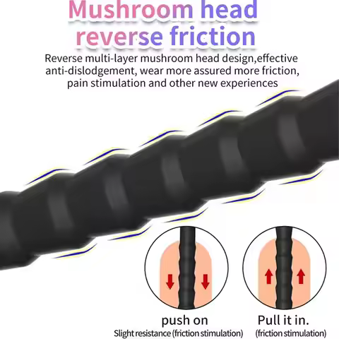 Silicone Urethral Sound, Flexible Body-Safe Urethral Plug for Male Stretching and Stimulation, Long 