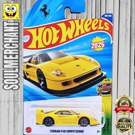 Hot Wheels Ferrari F40 Competizione Yellow Diecast Exotic Car