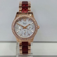 jam tangan alexandre christie ac 2463 merah rose gold