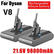 Dyson V8 21.6V 98000mAh Replacement Battery for Dyson V8 Absolute Cord Free Vacuum Handheld Vacuum Cleaner Dyson V8 Battery bp039tv