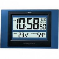 [TimeYourTime] Casio Clock ID-16S-2D Blue Thermometer Hygrometer Digital Calender Table Clock Wall Clock ID-16S-2