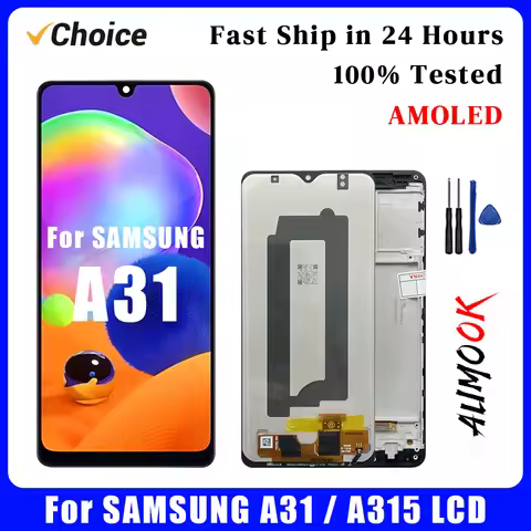AMOLED Display For Samsung A31 LCD Touch Screen Digitizer Replacement Assembly For SAMSUNG A31 A315 