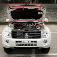 แผ่นกันกระแทกป้องกันรอยร้าวสำหรับฝาหน้า Mitsubishi Pajero V97 V93 V87 แผ่นกันกระแทกยางแผ่นดิสก์แบบผล