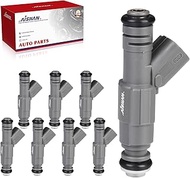 8PCS Fuel Injectors 4 Holes Compatible with Ford Crown Victoria 2002 2003 2004, for Lincoln Town Car
