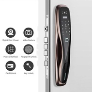 【SG stock】Automatic Digital Door Lock With Camera APP Control Intelligent Electronic Fingerprint Password  Smart Door Lock