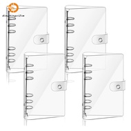 A6 Binder Clear Soft PVC 6 Ring Budget Binder Refillable Planner Binder Cover Protector