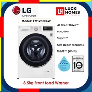 LG 8.5kg Slim AI Direct Drive FV1285S4W Front Load Washing Machine Save Water   Mesin Basuh Jimat Ai