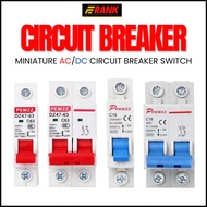 Circuit Breaker 10A 16A 20A 32A 40A 50A 63A AC and DC Breaker 1Pole 2Pole Safety Breaker Frank