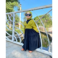 kTn VINS Inner Manset Gamis Dress Kutung ( 3DARA ) Ibu dan Anak Usia