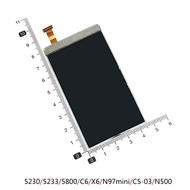 สำหรับ Nokia 5230 5800 C6 X6โทรศัพท์มือถือจอแอลซีดี E63 E71 E72แสดงผล LCD หน้าจอ203 206 208 301 X3-0