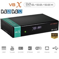 Ready Stock V8X Satelite Decoder DVB-S2 Updated V8 Nova V9 Prime H.265 1080P