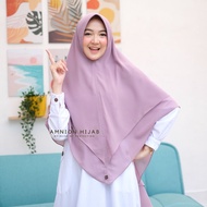 KHIMAR SYARI CERUTY BABYDOLL PREMIUM 2 LAYER ADEEVA BY AMNION HIJAB (ANTI-SHOOT, FALLING MATERIAL, D