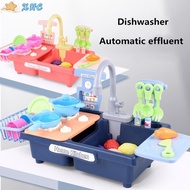 [Stok sedia] Kanak-kanak Simulasi Plastik Baharu Sinki Mesin Cuci Pinggan Elektrik Berpura-pura Bermain Set Mainan Dapur