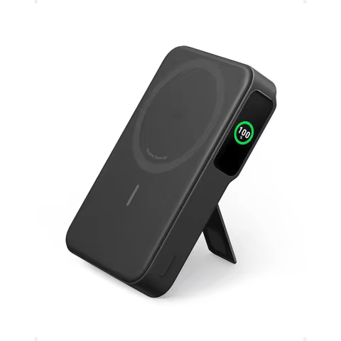 Anker MagGo Power Bank, Certified 15W Ultra-Fast 10,000mAh Battery Pack with Smart Display and Folda
