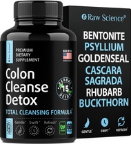 Colon Cleanse - 15 Day Gut Cleanse Detox - Bloating & Constipation Relief for Women & Men - Fiber Pi