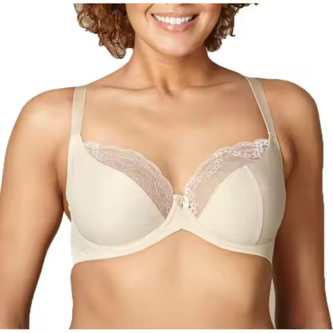 Fashion Women Bra Nylon Fitness Brassiere Wire Support Lace Bra Cup Plus Size 36/38/40/42/44D DD DDD