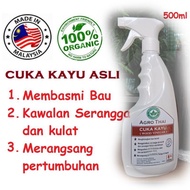 AgroThai Cuka Kayu Organik.500ml.Racun serangga organik. Wood vinegar organic bio pesticides.Diluted-Ready to use.Spray on plants