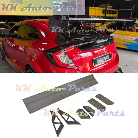 Dry Carbon Fiber AP GTC250 Rear Spoiler Trunk Lip Wings For Honda Civic FK7 FK8 Hatchback
