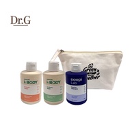 Dr.G Travel Set Pouch, Travel Essentials, Recyclable Pouch, Acidic 2-In-1 Shampoo, High-Moisture Bod