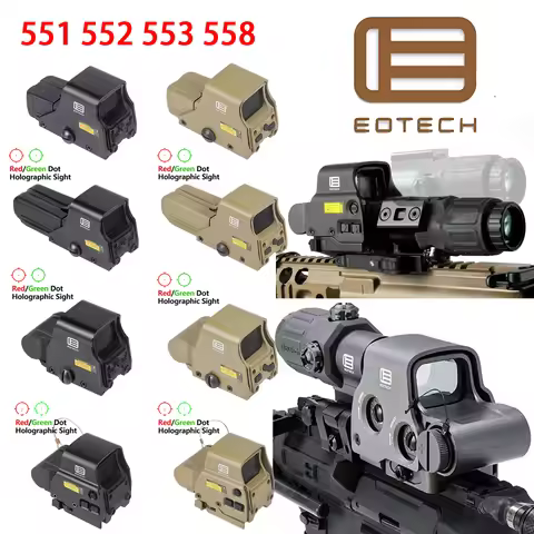 Tactical EOTECH Airsoft 551 552 553 EXPS3 558 XPS3 Optic Green Red Dot G33 G43 3X G45 5X Holographic