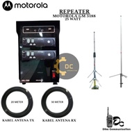 REPEATER MOTOROLA GM3188 UHF LENGKAP KABEL DAN ANTENA
